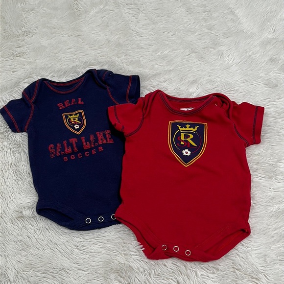 🦋 Bundle of 2 MLS Real Salt Lake Bodysuits - Picture 1 of 2